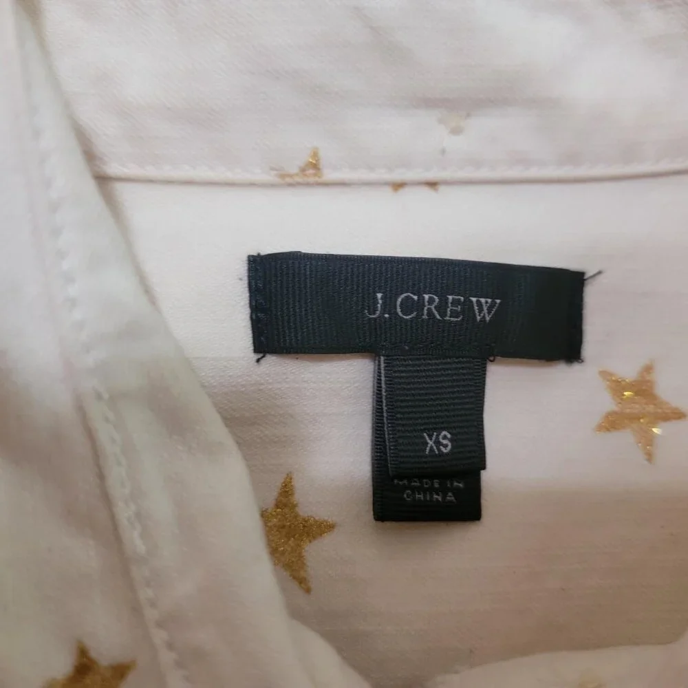 J.Crew Gold Star Ecru Heavyweight Chambray Shirt Jacket XS